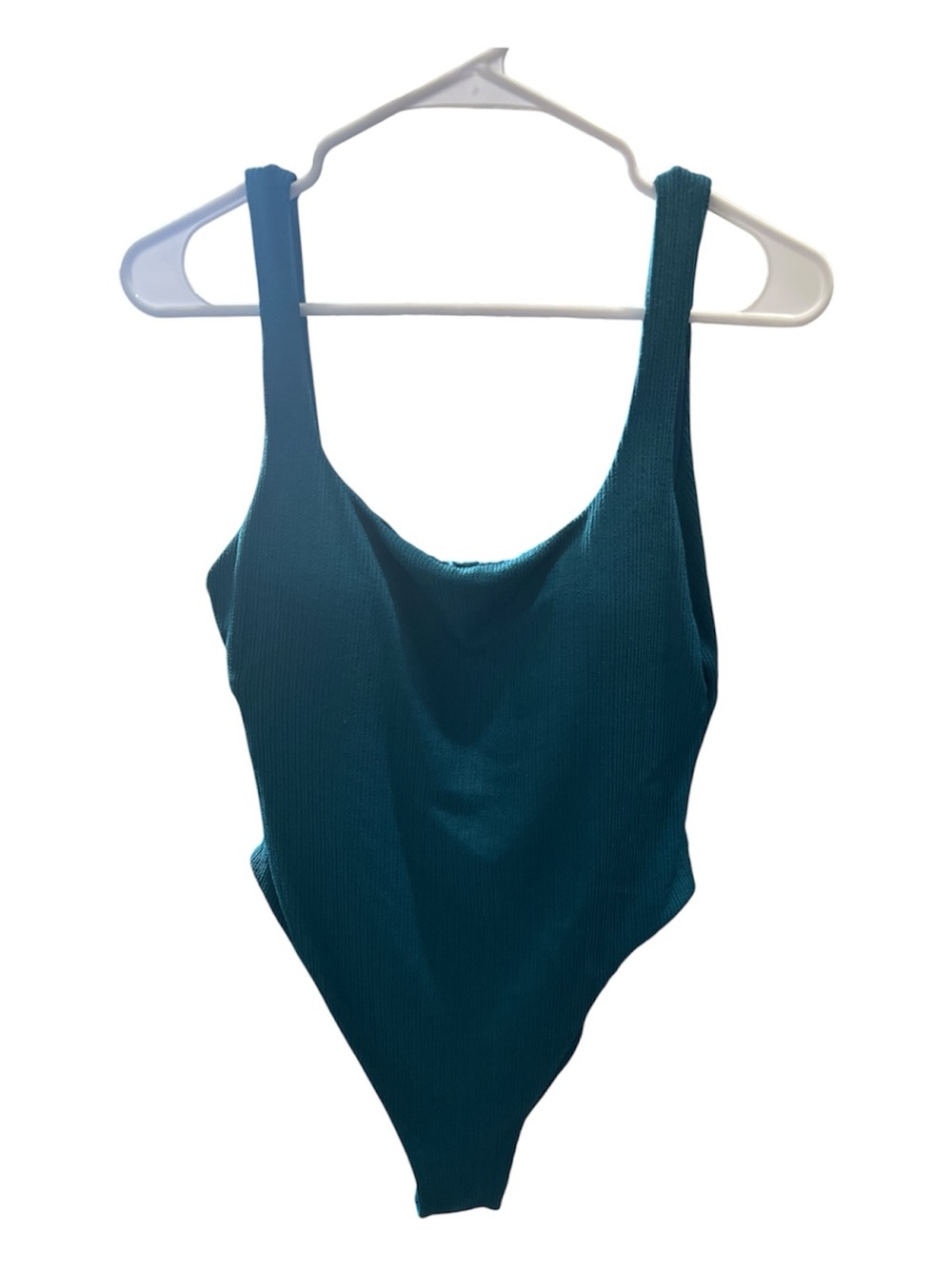 Vitamin A Teal Ribbed One-Piece Swimsuit